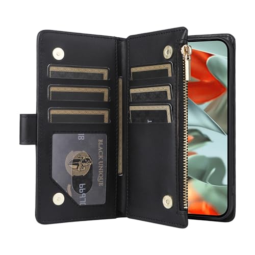 Housse Google Pixel 8 bordeaux avec fermeture éclair et sangle - 5