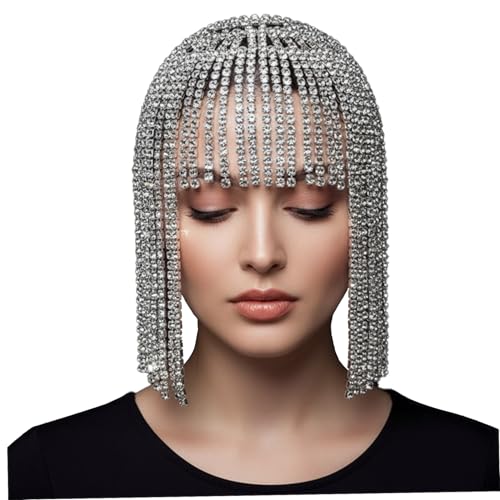 Tocado de cristal para novia ideal en bodas de noche y galas