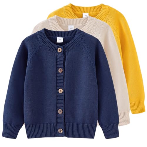 Kids Girls Boys Cardigan Long Sleeve School Uniforms Sweater Button Knit Embroidery Cardigan Sweaters Jacket Tops2
