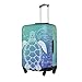 Vridoyt Ocean Sea Turtle Luggage Cover Washable Suitcase Protector, Turtle Theme Party Luggage Tag Travel Birthday Gifts For Men Women (XL 29-32 Inch Luggage)