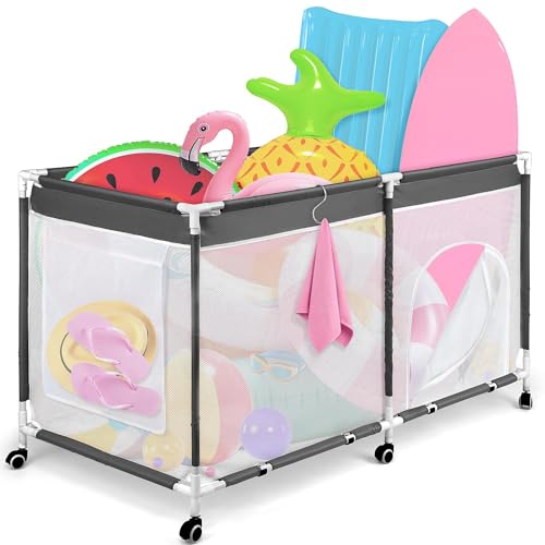 Large Mesh Pool Storage Bin for Noodles Towels Floats