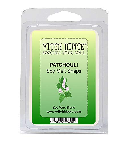 Patchouli Scented Wickless Candle Tarts, 6 Natural Soy Wax Cubes, A Fragrance is an Earthy Aroma of True Herbal Patchouli