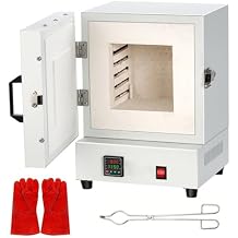 2000W Electric Kiln Furnace, 1150C/2102F Max Temperature,Tabletop Melting Oven for Jewelry Making, Metal Casting, Pottery Glazing & Projects