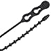 Gardner Bender 45-12BEADBK Beaded Cable Tie Wrap, 12 inch, 70 lb, Reusable, Adjustable Wire and Cord Management, 15 Pk, UV Resistant Black