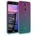 Produktbild kwmobile Hülle kompatibel mit LG X Power 3 - Handyhülle - Handy Case Zwei Farben Pink Blau Transparent