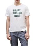 ECOALF Camiseta Min T-Shirt Hombre, Blanca, Algodón Reciclado y Orgánico, Corte Regular, Cuello Redondo, Estampado Frontal (FR/ES, Letras, L, Regular, Regular)