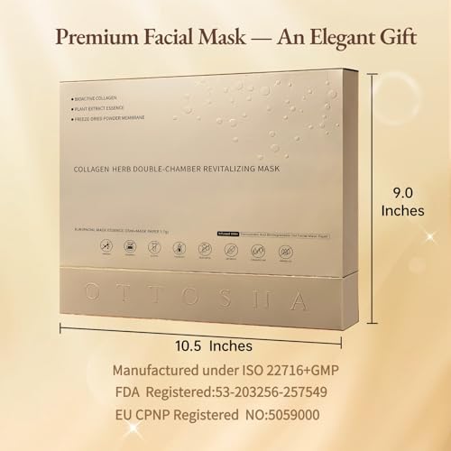 Bioactive Collagen Face Mask for Women & Men Skin Care Beauty SPA,Separated Essence 33ml and Powder Membrane, Hydrating,Repairing,Brightening,Revitalizing, Anti-Aging (5 pairs) - Image 5