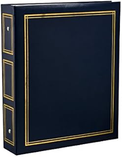 Arpan Deluxe Large Self Adhesive Ring Binder Photo Album 40 Sheets/80 Sides - Blue