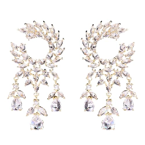 Boucles d'oreilles chandelier moissanite pour sublimer vos soirées