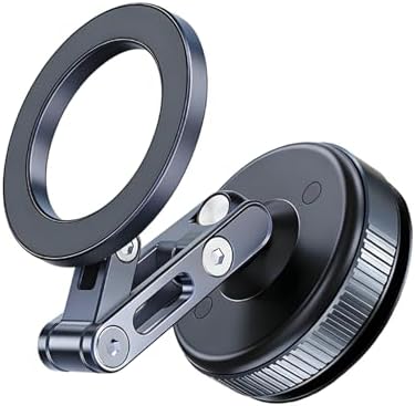 KEVANLY Handyhalterung Auto Magnet für MagSafe Autohalterung[Starke Vakuum] | 360° Drehbar,10x N55 Magnete,Magnetische KFZ Handyhalterung für iPhone,Samsung,Alle Handys,für Armatur