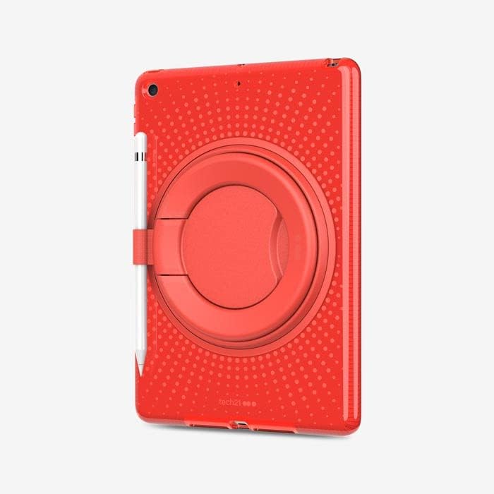 Tech21 Evo Play2 with Pencil Holder for iPad 7th/8th/9th Gen - Protective iPad Case with Impact Protection Red - Image 4
