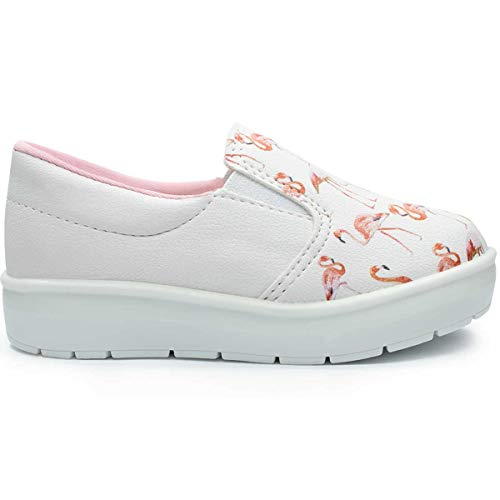 Tenis Iate Slip On Infantil Menina Casual Moda 26 (22, Flamingo)