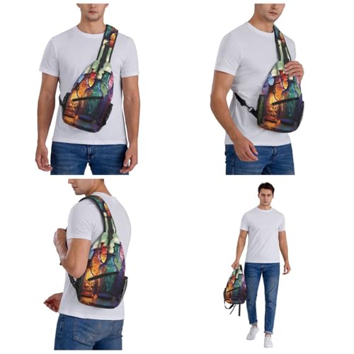 Mochila pequeña tipo bandolera para senderismo miniatura 7