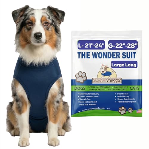 SurgiSnuggly Dog Surgical Recovery Suit for All Sizes