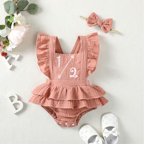 Baby Girls Half Birthday Outfit 1/2 Birthday Clothes Romper Half Way to One Birthday Bodysuit2