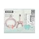 Suavinex, Starter-Set zur Zahnpflege, inkl. Zahnbürste für Babys + Zahnfleischmassagegerät + Zahnpasta für Babys, als Geschenk, ergonomische Griffe, für den täglichen Gebrauch, ab 0 Monaten, Rosa