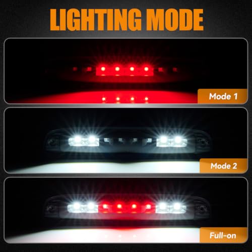 Image of Third 3rd Brake Light LED Assembly for 1997-2010 Dodge Dakota (Black)