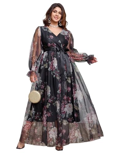 Image of TOLEEN Women's Plus Size Sequin Dress Luxurious Style Formal Cocktail Evening Party Maxi Dresses