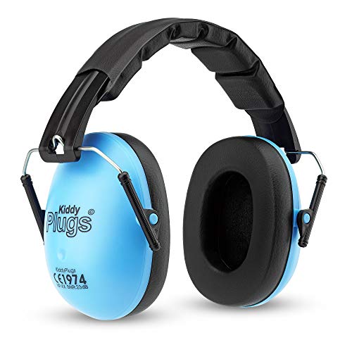 Kinder Kapsel Gehörschutz Ohrenschützer BLAU, Lärmschutzkopfhörer Erwachsene, faltbare Kopfhörer einstellbar auf Kopfgröße, hoher Komfort,