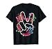 Peace Hand Tie Dye Finger Freedom Hippie Flower Child T-Shirt