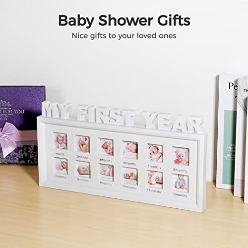 Homaisson Newborn Baby Picture Frame, My First Year Newborn Keepsake Frame 12 Months, Photo Frame For Memories #TOP5