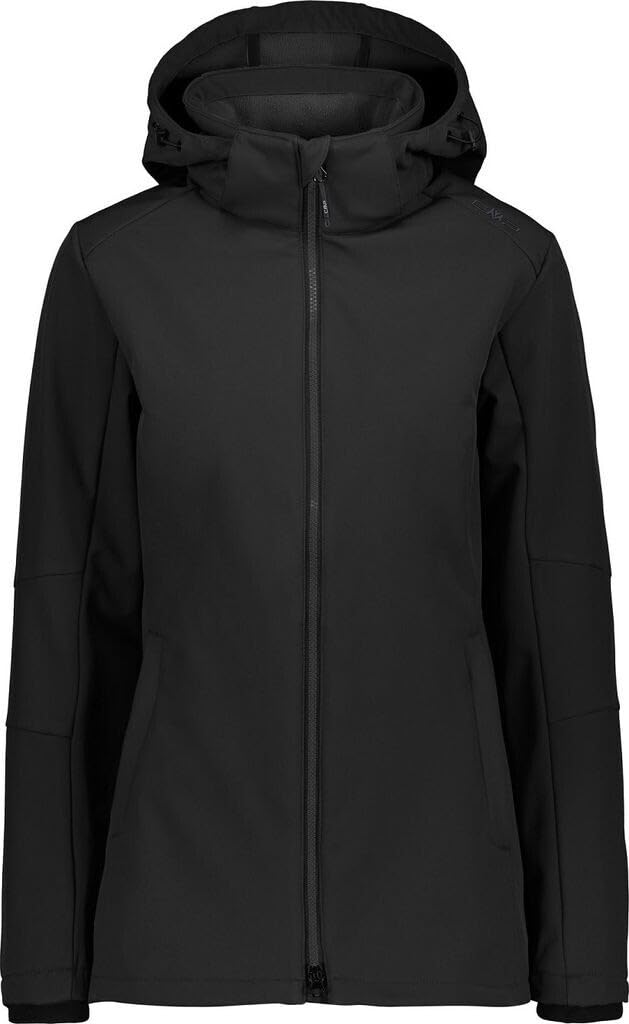 CMP - Damenjacke mit Kapuze und Reißverschluss, Schwarz, XXXL