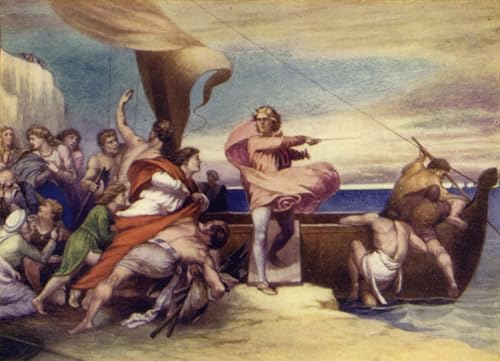 Affiche de Arts Alfred incitant les Saxons George Frederick Watts Toile Décoration Salon 60x90cm