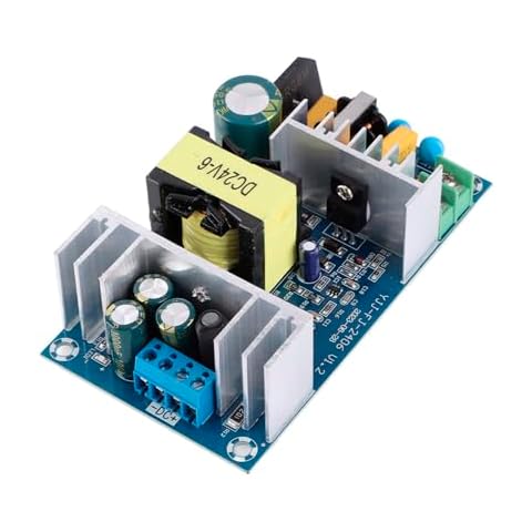 Zerone AC 100-240V to DC 24V 6-9A Switching Electricity Supply Module 150W High Power Industrial DC Electricity Supply Bare Board Cover