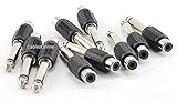 10-pack RCA Female Jack to 1/4