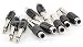 10-pack RCA Female Jack to 1/4" Mono Male Plug Audio Adapter,