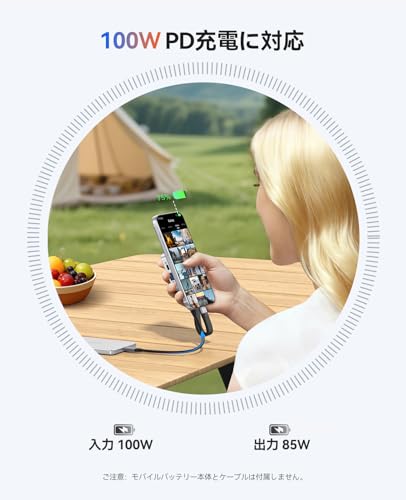 ORICO マグネット式 M.2 ドッキングステーション 8-IN-1 USB C ハブ MG7