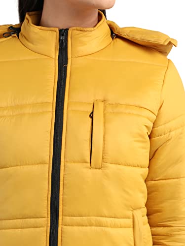 Image of CHKOKKO Women's Winter Quilted Jacket Mustard L