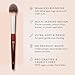 BK BEAUTY 110 LARGE CONCEALER BRUSH – Dense Tapered Under-Eye Concealer Brush for Quick Blending, Full Coverage Finish, No Product Absorption
