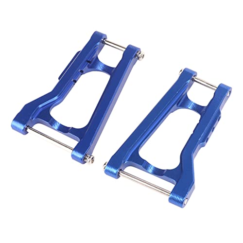 Image of Aramox RC Rear Suspension Arms Aluminum Alloy Rear Suspension Arms with Multiple Hole Adjustable Dampers 76 X 48 X 8mm 61g for 1967 C10 Drag Slash Racing Upgrade (Blue)