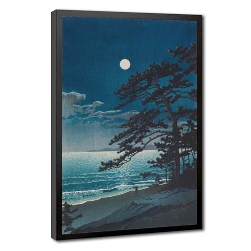Impression sur toile de qualité musée Kawase Hasui avec cadre en bois élégant