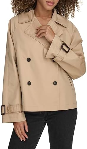Levi's womens Short Double Breasted Trench