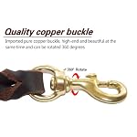 LWBMG Leather Dog Leash 6ft x 3/4 inch, Heavy Duty Genuine Leather Braided Dog Training Leash, Soft and Strong Pet Lead for Large, Medium, Small Dogs - Image 3