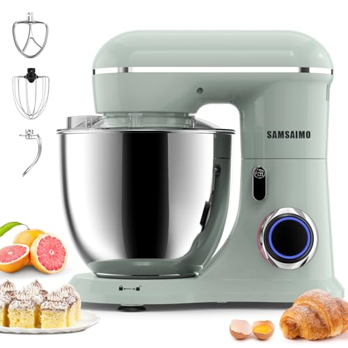 3-IN-1 Electric Stand Mixer, 660W 10-Speed With Pulse Button, Att...