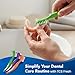 TCS Fresh Soft Bristle Denture Brush – for Dentures, Retainers & Aligners – Made with Premium Dupont® Nylon Bristles (0.18 mm) for Gentle Plaque Removal – Ergonomic Handle & Dual Brush Heads – 3 Pack