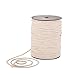 Produktbild Baumwollseil, 218 Meter Makramee-Schnur, handgefertigt, natürlich, nicht gefärbt, Baumwollkordel, weiches Seil für Makramee, Wandbehang, Pflanzenaufhänger, DIY Basteln (Breite 4 mm)