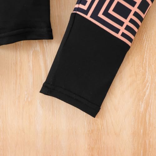 Image of Tween Girl's Letter Print Top + Jogger Pants 2 Piece Casual Outfit Set Kids Fall Clothing, Sizes 6-14 Years