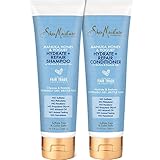 Shea Moisture Manuka Honey & Yogurt Hydrate + Repair Shampoo & Conditioner Set, Restore Extremely Dry, Brittle Hair, 10.3 fl oz Each