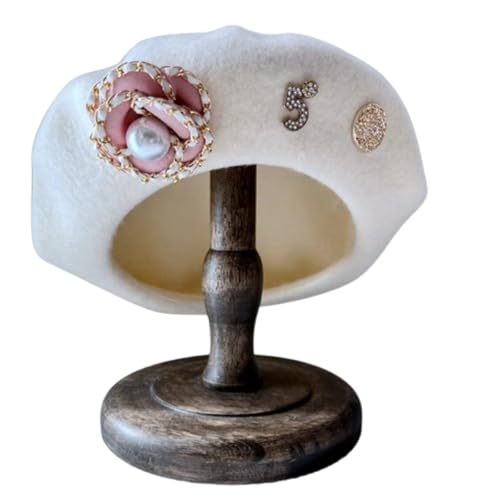 Béret d'hiver à fleurs chaud et confortable contre le froid de taille unique
