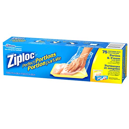 Ziploc Saco para freezer Perfect Portions, 75 unidades