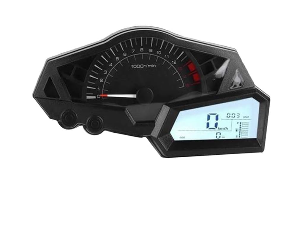 Digital Tachometer for Ninja 300 EX300A 2013-2015 Motorcycle Speedometer Oil Gauge Gauges Cluster Speedometer Tachometer Instrument,Black