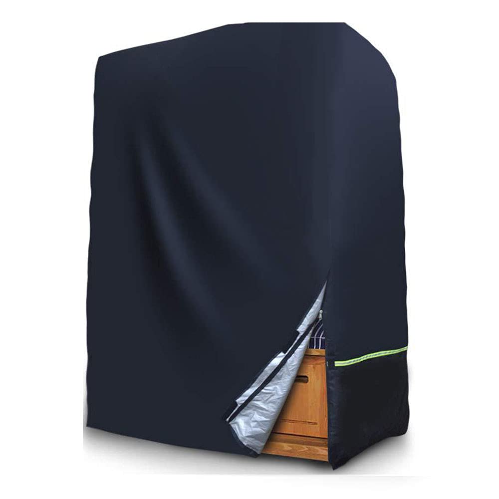 2 Seater Garden Swing Chair Cover, Beach Chair Covers Waterproof Anti-UV Heavy-Duty 420D Oxford Fabric Outdoor Garden Hammock Cover(135 x 105 x 175/140 cm)