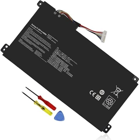 Emanjor B31N1912 C31N1912 Laptop Battery for ASUS VivoBook 14 L410MA L410M E410MA E410M E410KA F414MA E510MA E510KA L510MA R522MA L510MA-WB04 L410MA-DB02 E510KA-EJ033TS L410MA-BV077TS 11.55V 42Wh Cover