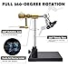 Eupheng New Upgrade N075 Madison True Rotary Vise with Two Ball Bearings Inside More Smooth Fly Tying Vise with 360 Degree Rotation Easy Adjustment of Rotation Resistance 26 to 4/0 Hook Sizes