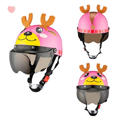 ZLYJ Kids Bike Helmet, Toddler Helmet, Child Sport Helmet, Adjustable Child Cycling Helmet with Cute Pattern 3D, Protective Gear Set Boy Girl (3-12 Years