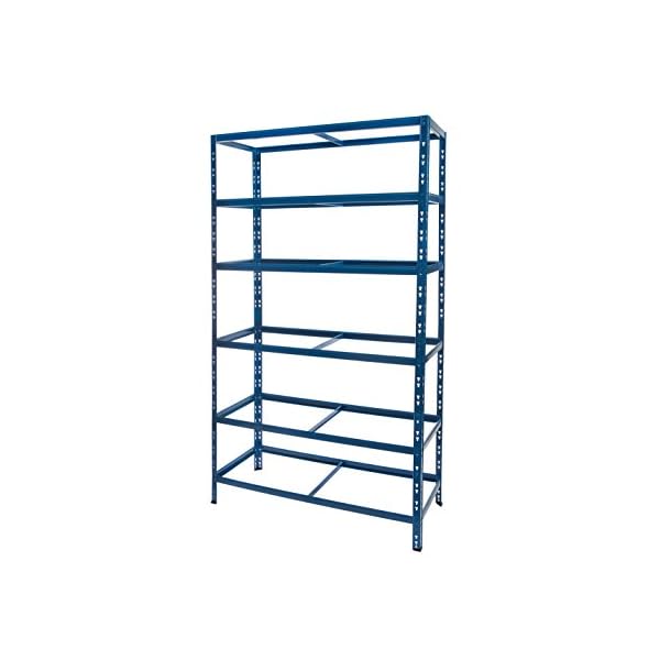Dysell - CDF Regal 230x100x50 blau - Steckregal Lagerregal Schwerlastregal Tafelregal Verschieberegal Wohnzimmerregal – Bild 3
